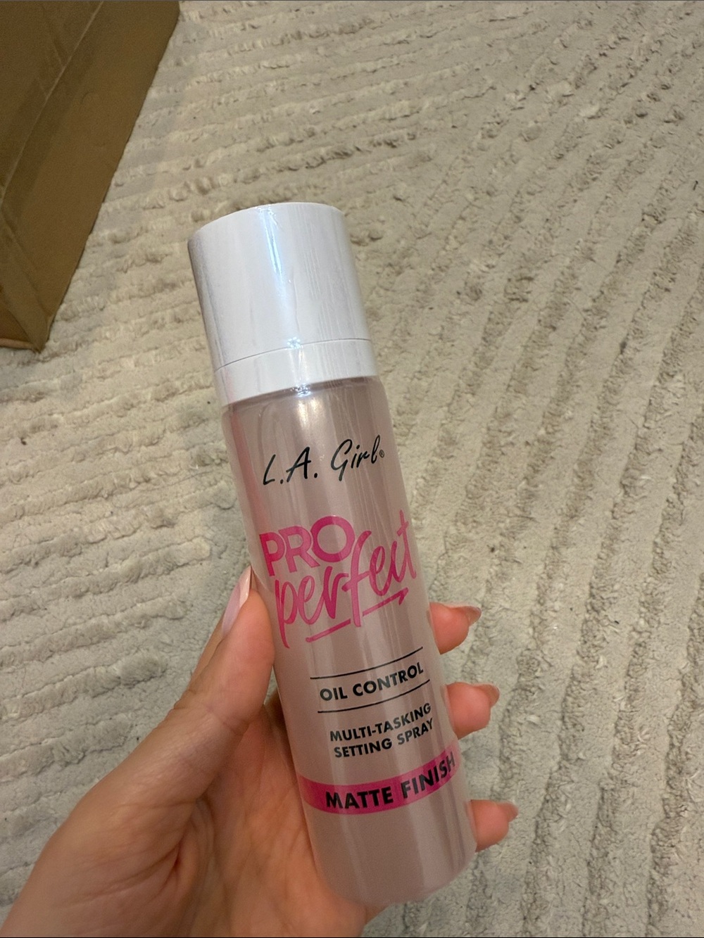LA Girl Pro Perfect Matte Finish Setting Spray in Pink